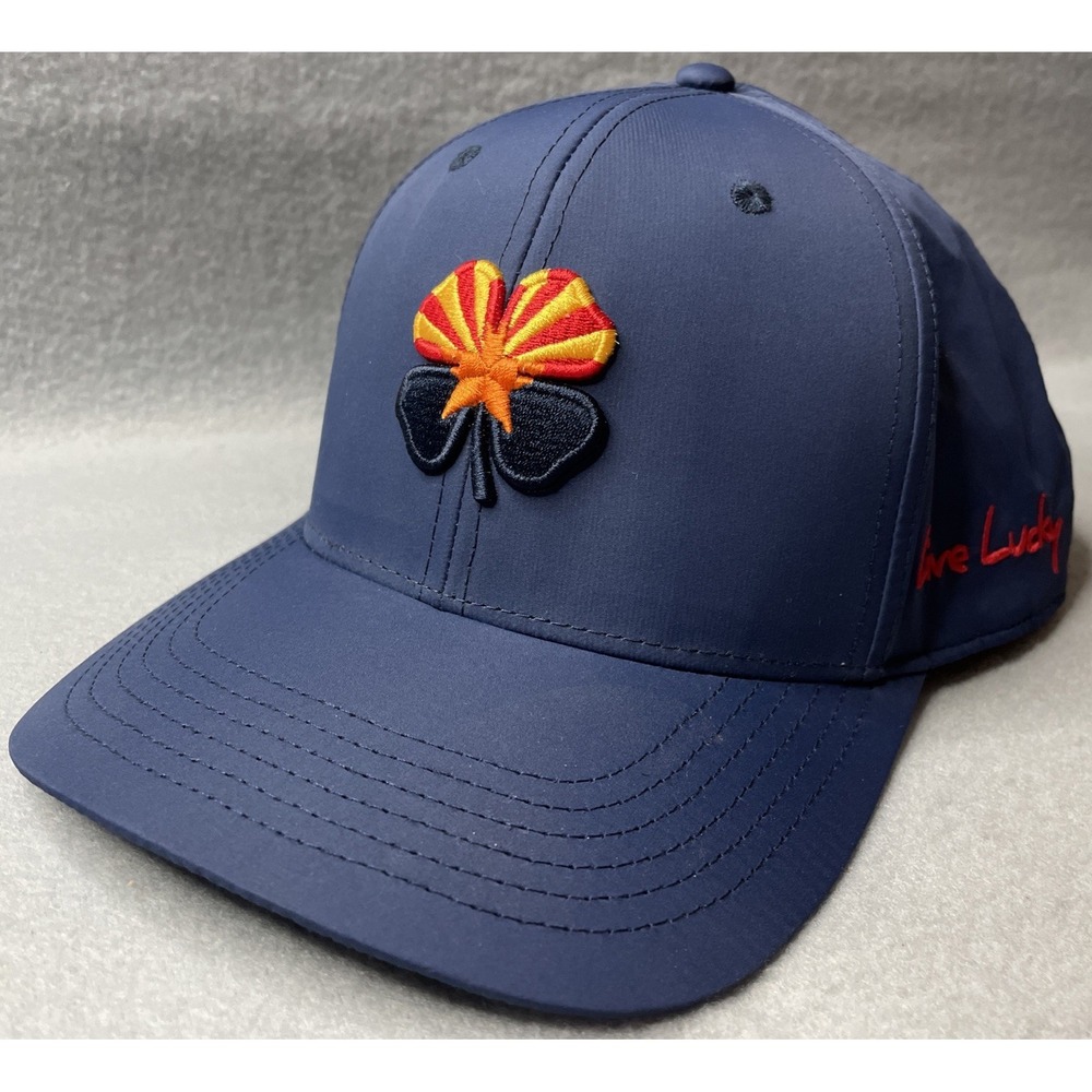 Black Clover Mens Premuim Clover Golf Hat,UV Resist ,Sweat Band Lining SnapBack - Picture 1 of 9